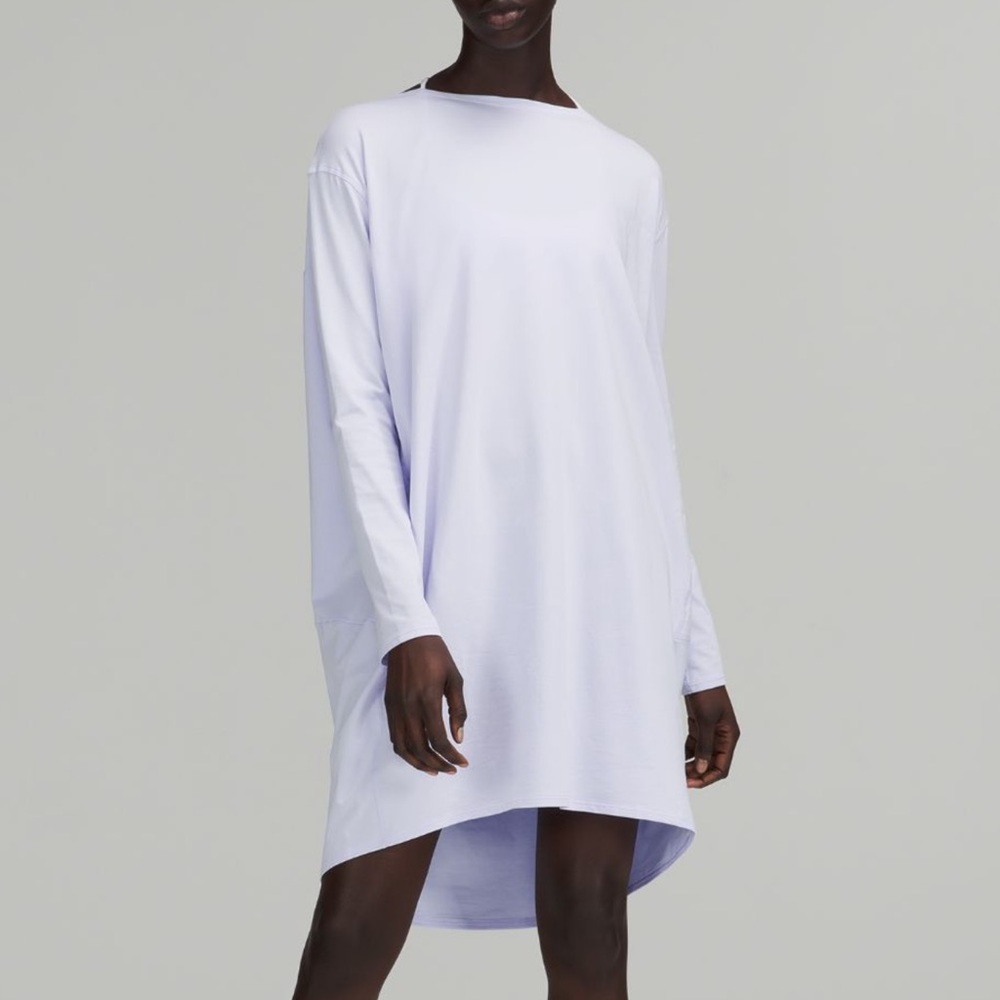 lululemon athletica Light Lavender Long Sleeve Shift Dress